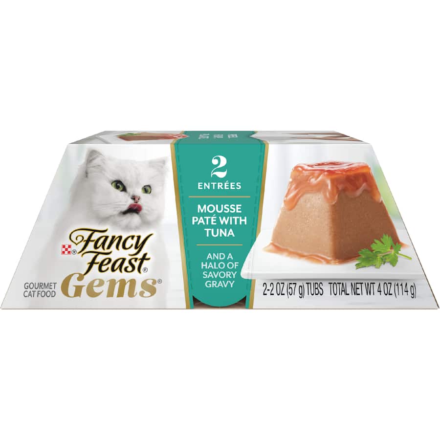 Fancy Feast Gems Wet Cat Food Mousse Pate With Tuna Box 114g