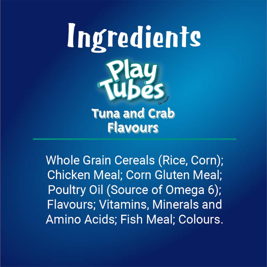 Oscar Play Tubes Cat Treats Tuna & Crab 140g