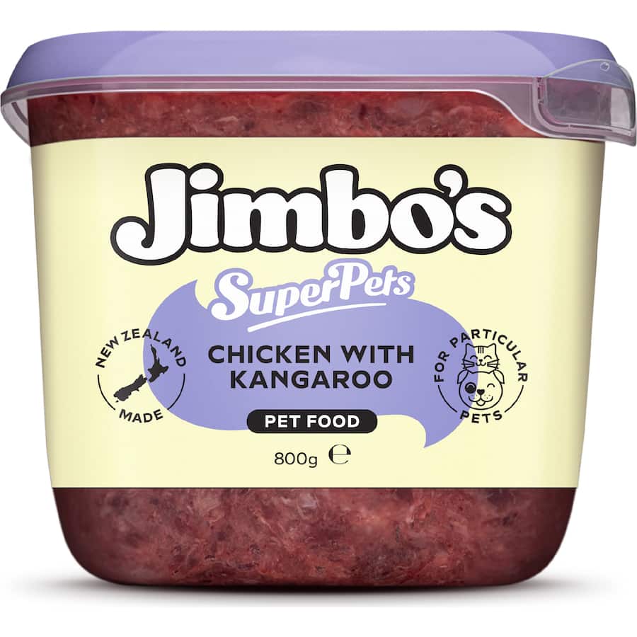 Jimbo's Superpets Pet Food Chicken With Kangaroo 800g