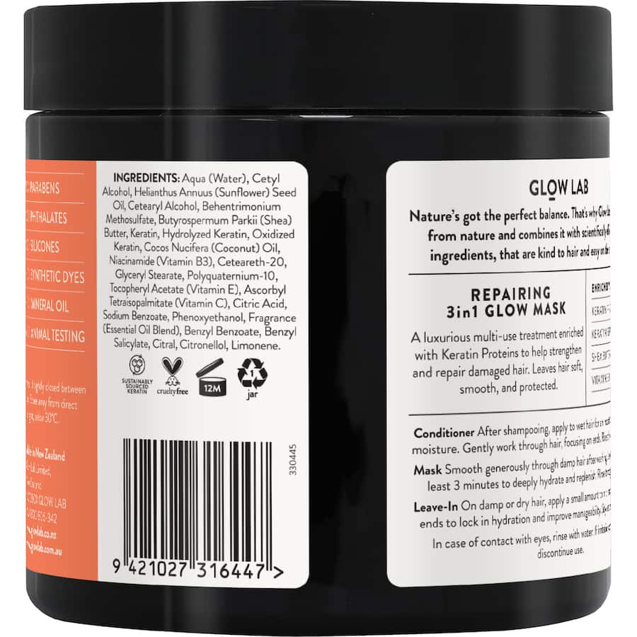 Glow Lab Repairing Glow Mask Peach & Papaya 390mL