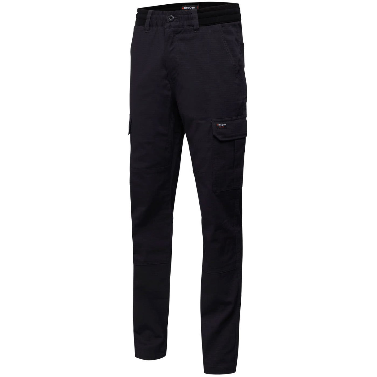 KingGee, Ripstop Rib Comfort Waist Pant, K13005 - Black - 82