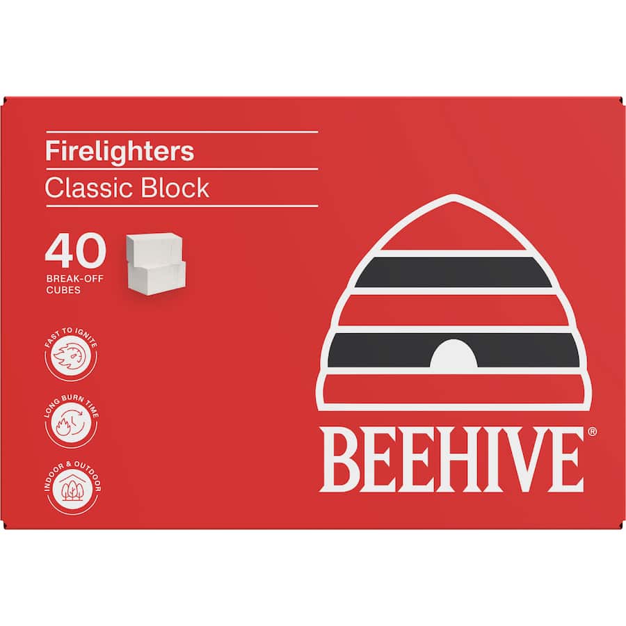 Beehive Firelighters Classic Block 40pack