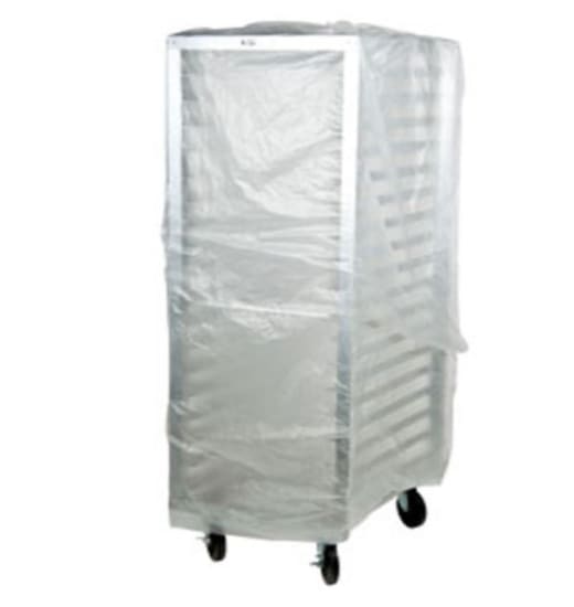 Bakery rack cover 520x2000mm, lightweight and disposable, protects racks from dust and moisture in baking environments.
