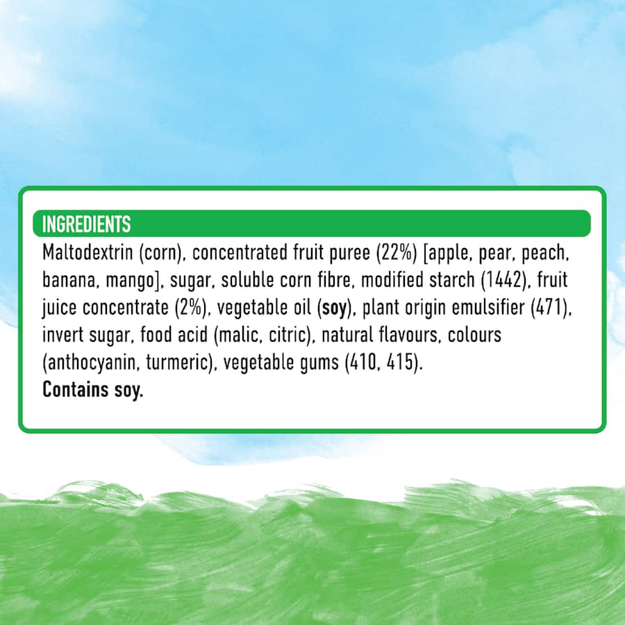 Uncle Tobys Roll-ups Peach & Mango 94g