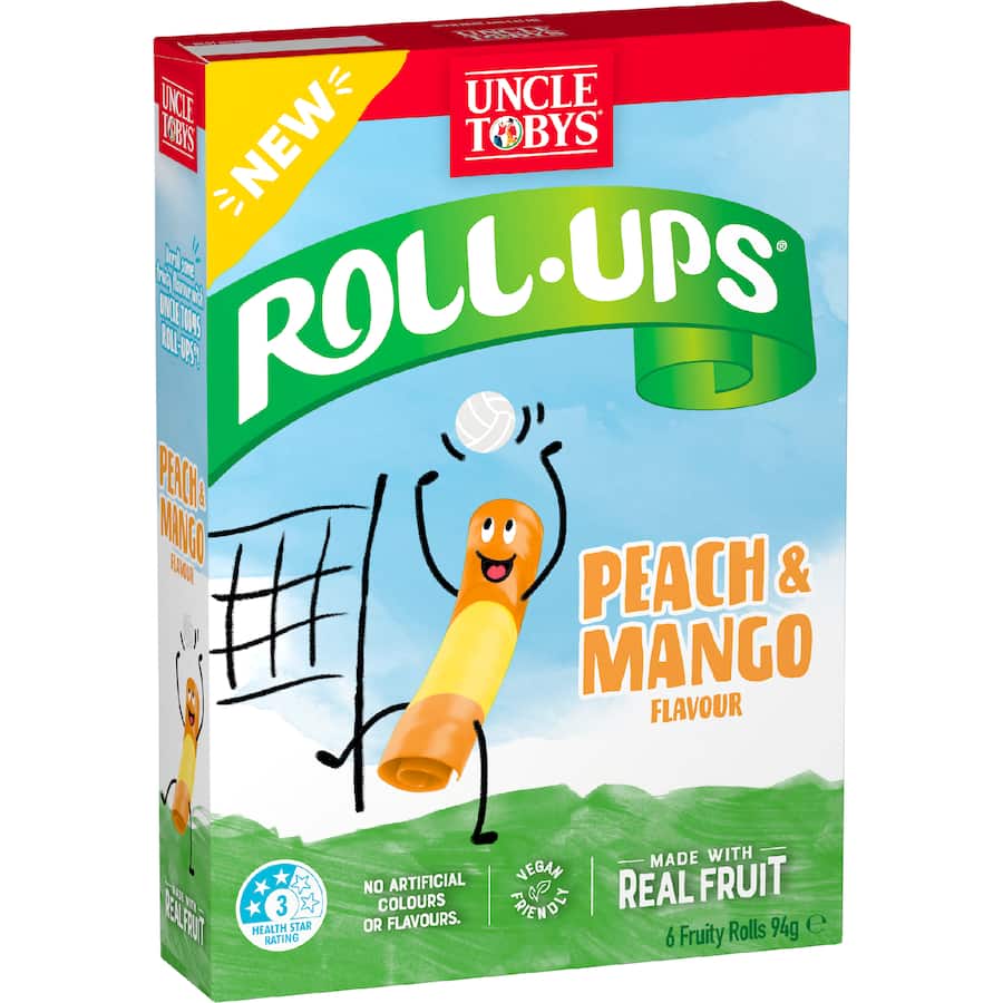 Uncle Tobys Roll-ups Peach & Mango 94g