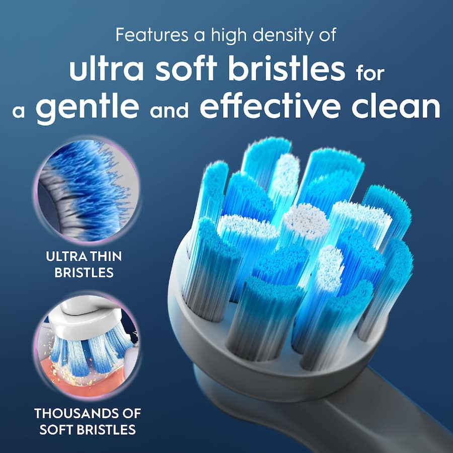 Oral B Replacement Brush Heads Sensitive Clean 4pack