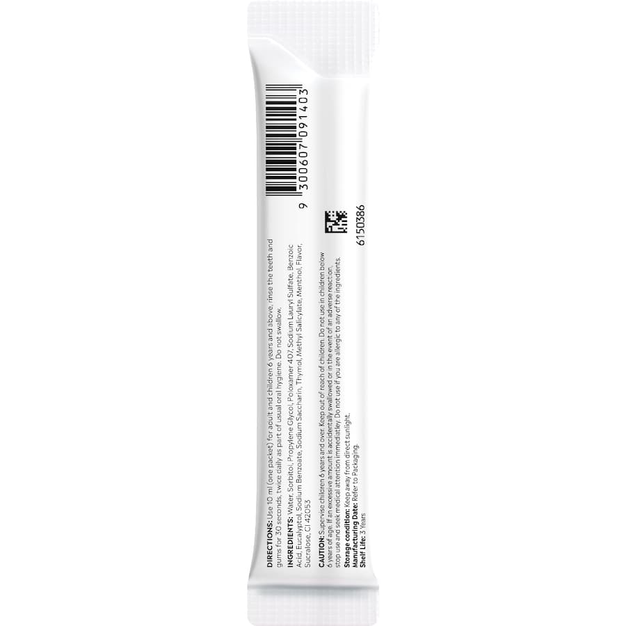 Listerine Mouthwash Sachets 15 pack 150mL