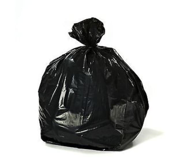 Durable 80mu black plastic bags, 300 x 450mm, perfect for storage, shipping, and retail packaging. 100-pack for convenience.