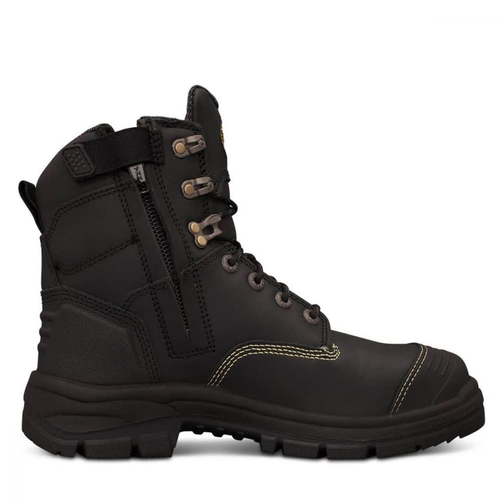 Oliver 55-345Z Zip Sided Safety Boots - Black (Size: 15)