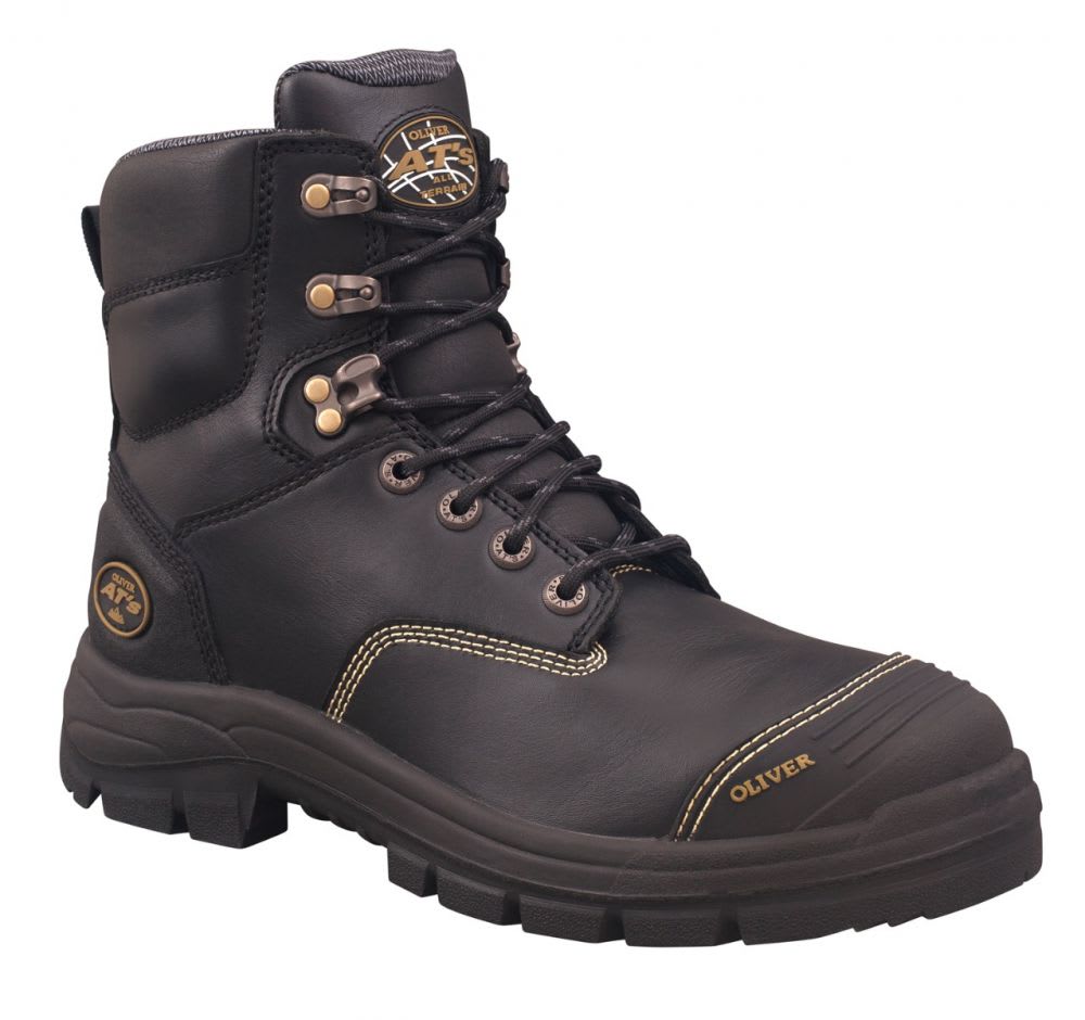 Oliver 55-345Z Zip Sided Safety Boots - Black (Size: 15)