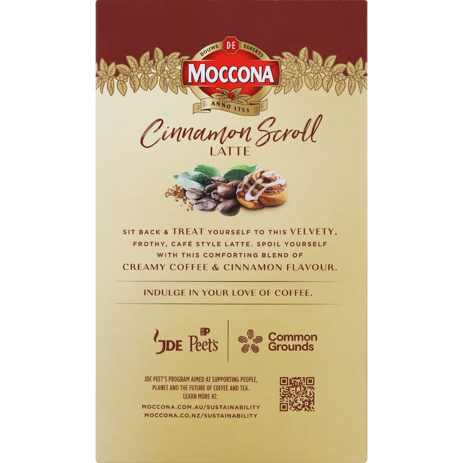 Moccona Coffee Sachets Cinnamon Scroll Latte 10pack