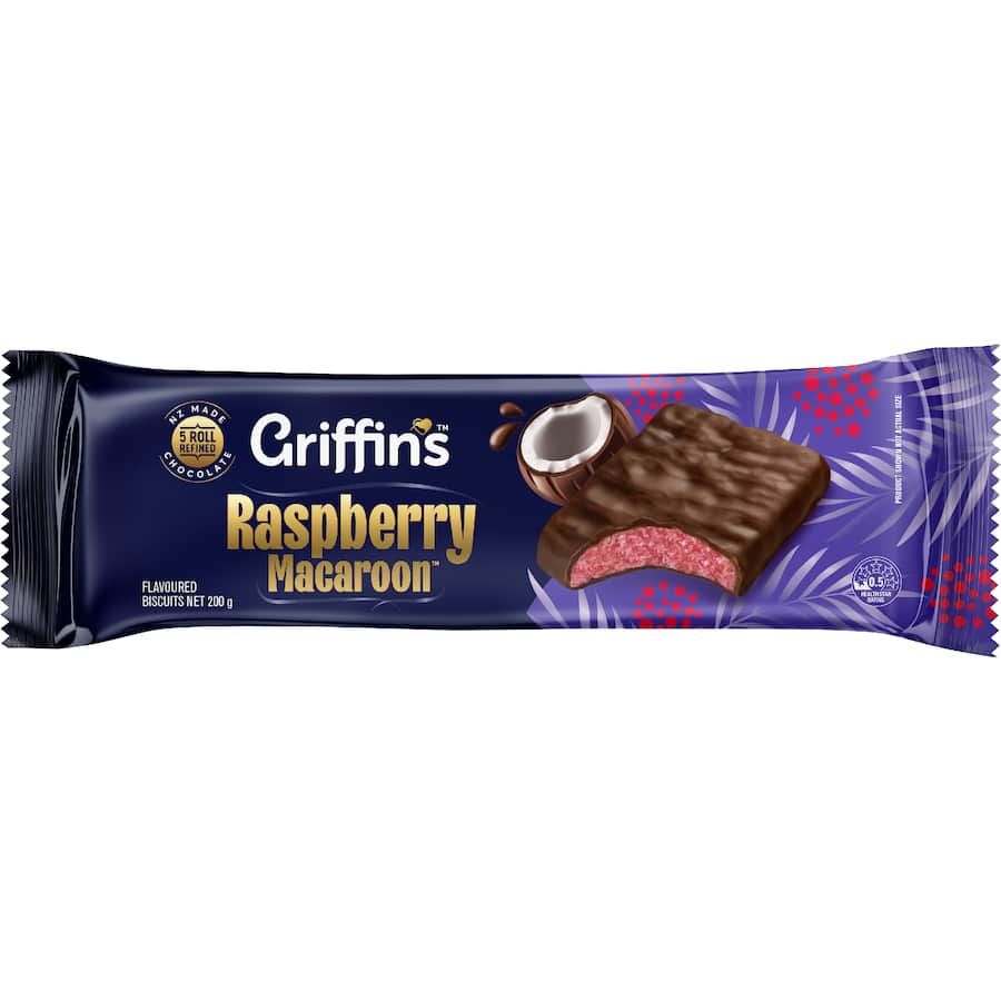 Griffins Macaroon Biscuits Raspberry Chocolate 200g