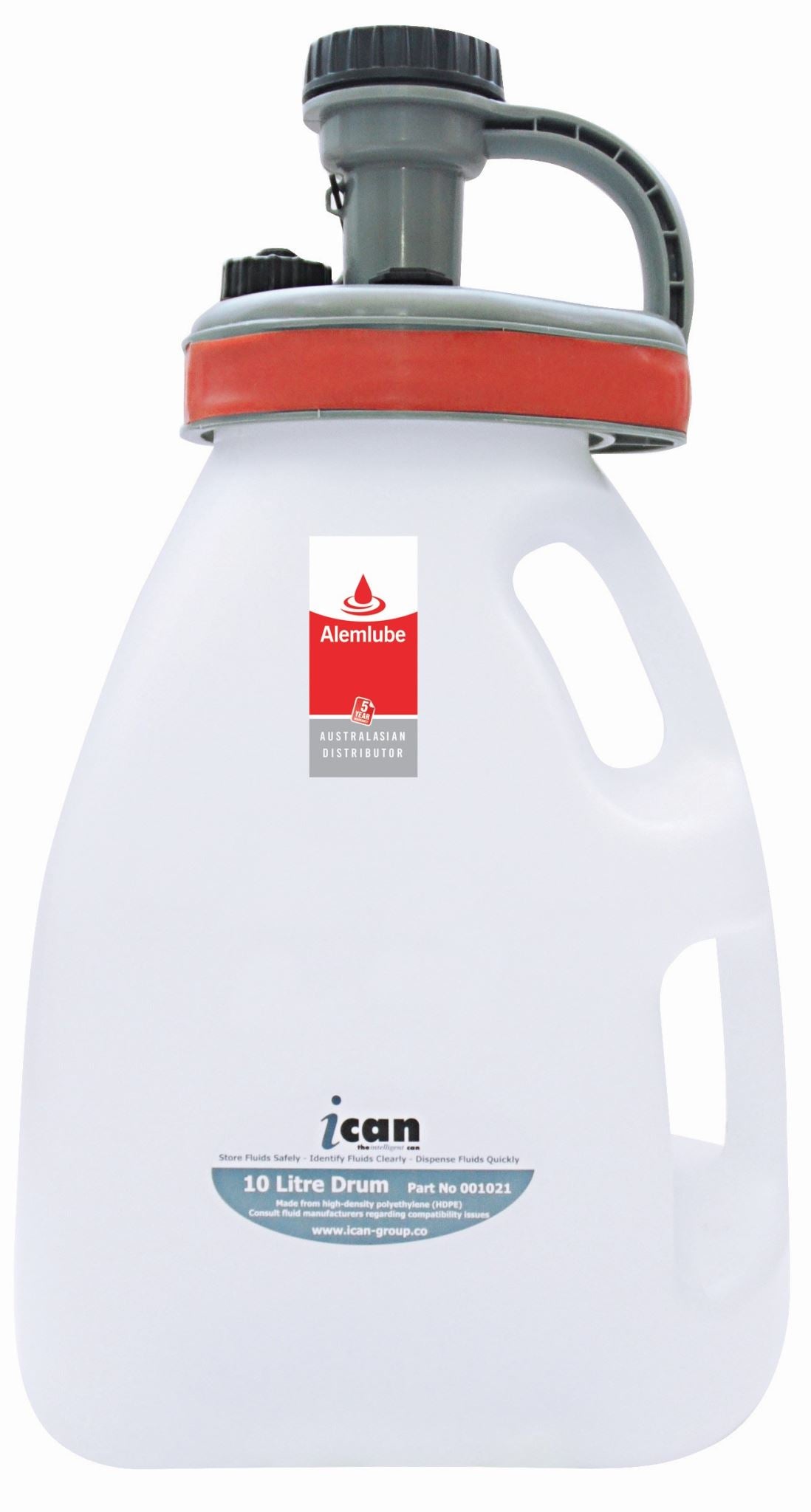 Alemlube iCan 10L Container with Storage Lid Kit