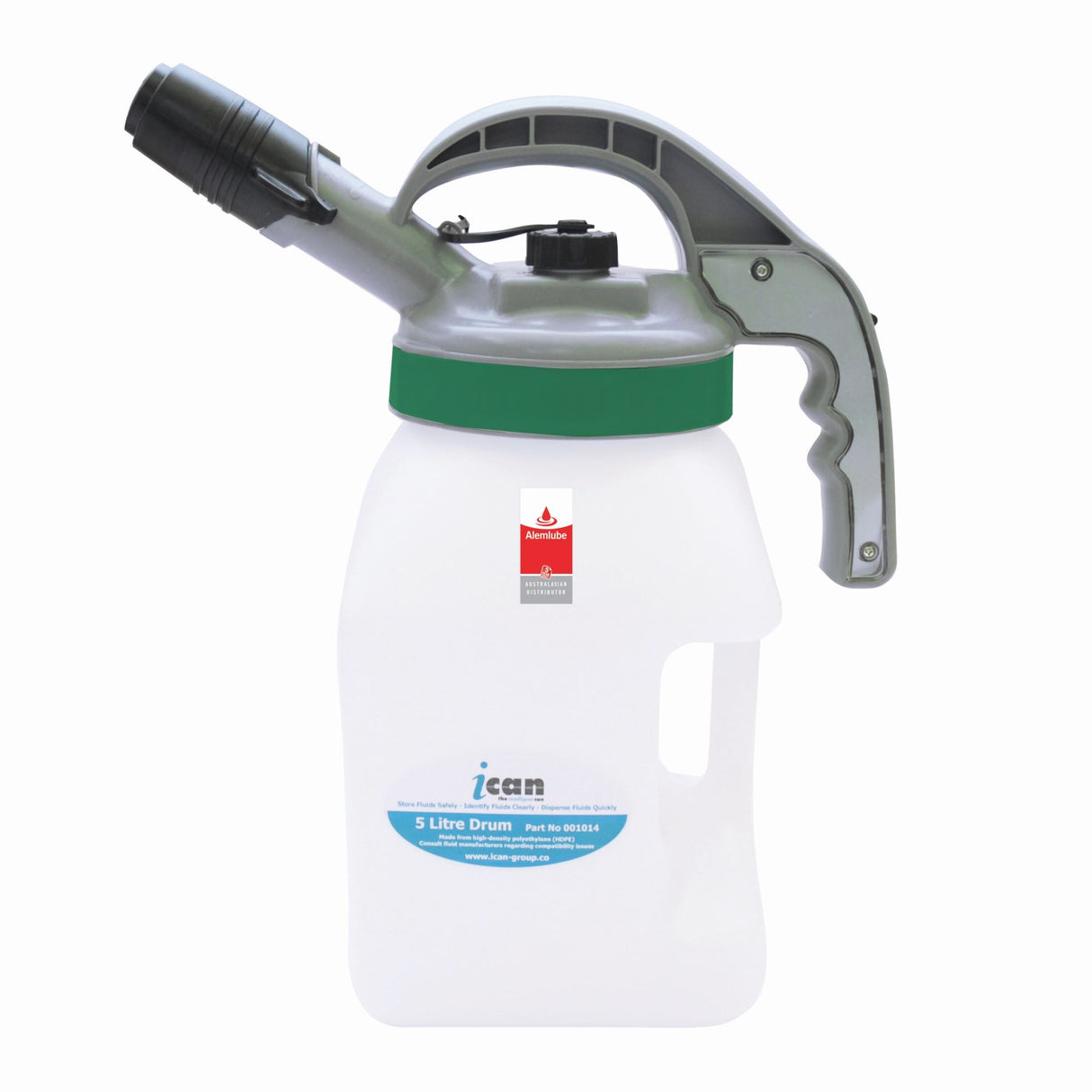 Alemlube iCan 5L Container with 25mm Pour Lid Kit (Each)