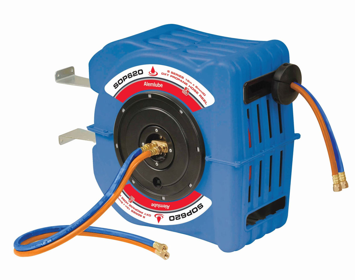 Alemlube S Series Oxy/Propane Hose Reel 6mm x 15m (Each)