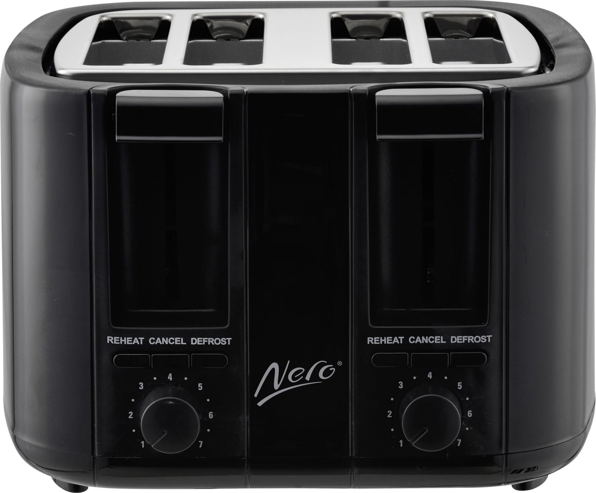 Nero 4 Slice Toaster Black