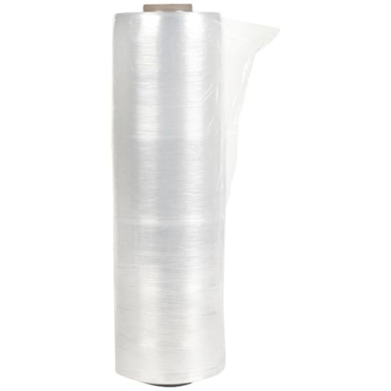 Clear, lightweight Excell DL6 hand stretch wrap film 250mm x 1000m, pre-stretched for easy handling and efficient packaging.