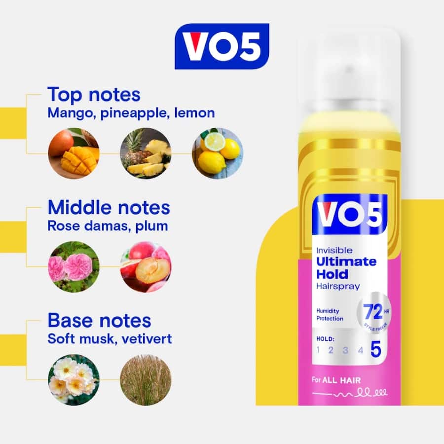 Vo5 Hairspray Ultimate Hold 250mL