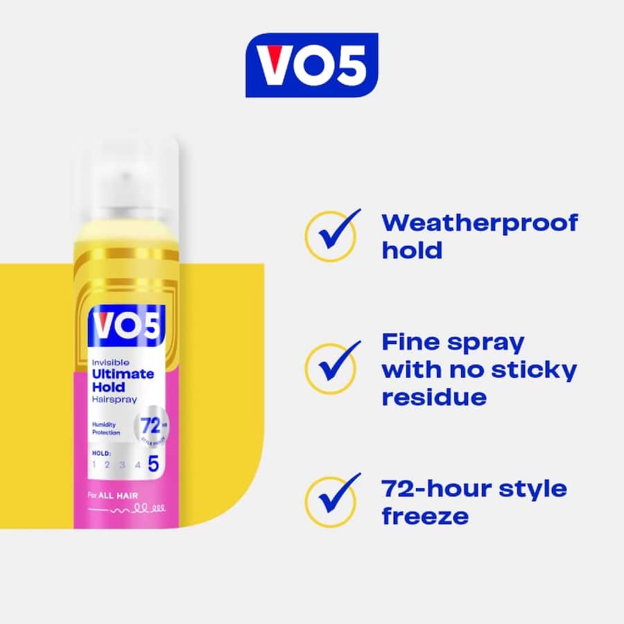 Vo5 Hairspray Ultimate Hold 250mL
