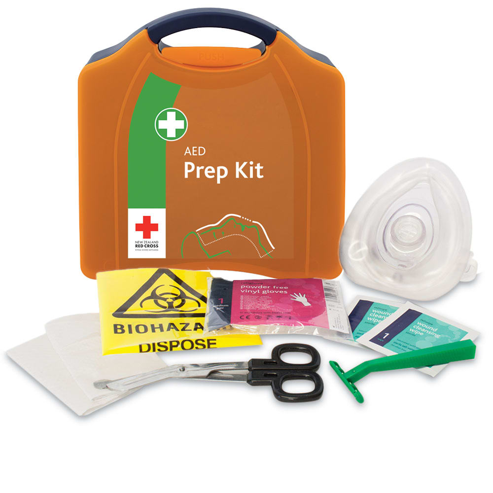 Red Cross AED Prep Kit in Aura case