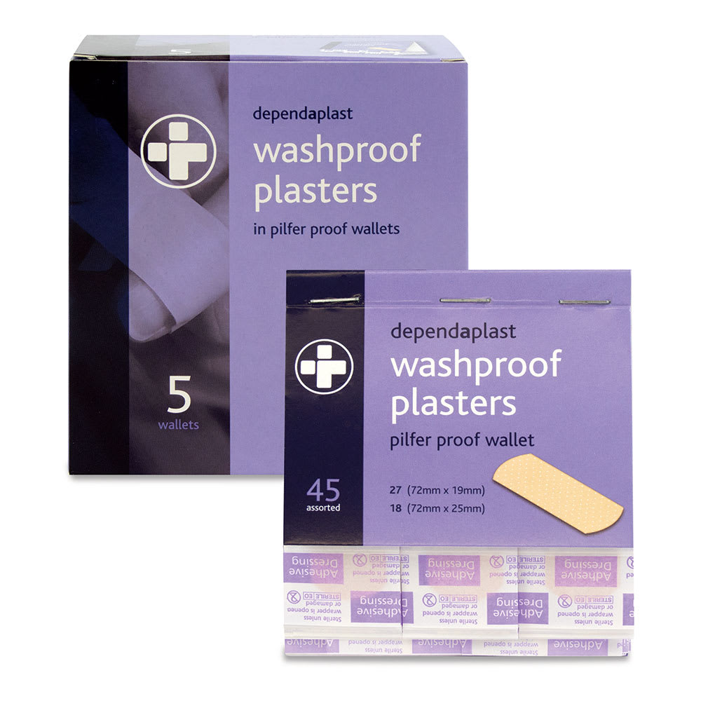 NZ Red Cross Washproof Plasters 45 (Box)