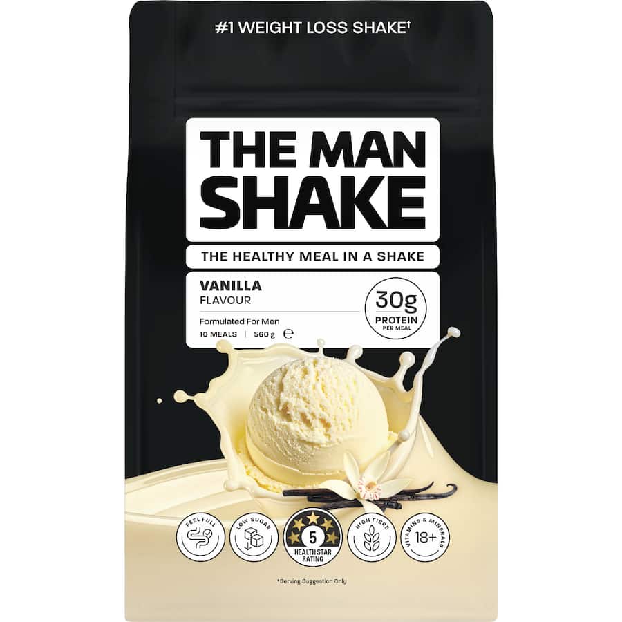 The Man Shake Meal In A Shake Vanilla 560g