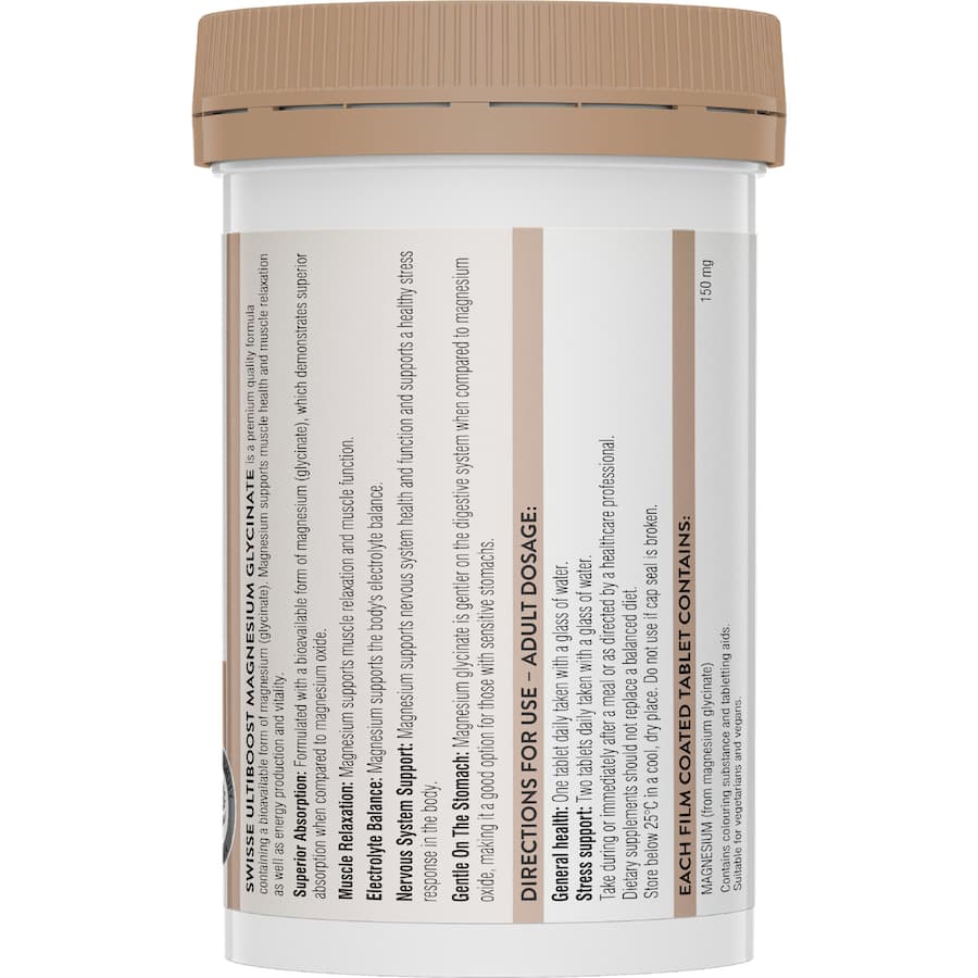 Swisse Ultiboost Magnesium Glycinate Bone & Muscle Health 60s