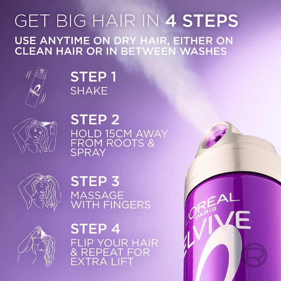 L'oreal Paris Elvive Volume Spray Big Hair Day Refreshing 200mL