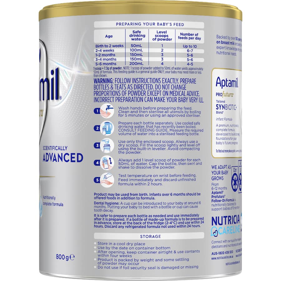 Aptamil Profutura 1 Infant Formula 800g