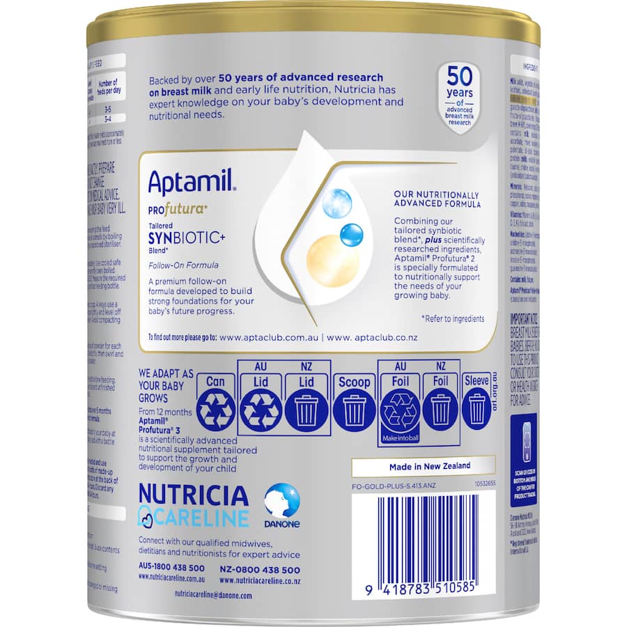 Aptamil Profutura 2 Baby Formula Follow On 800g
