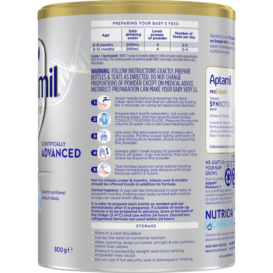 Aptamil Profutura 2 Baby Formula Follow On 800g