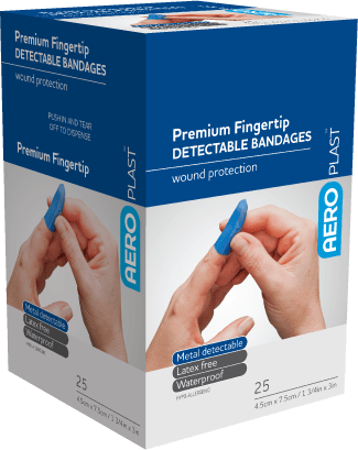 Metal Detect Fingertip Plaster 45 x 75mm Pack of 25