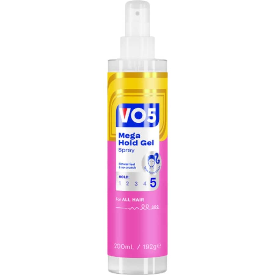 Vo5 Hair Care Mega Hold Gel Spray 200mL