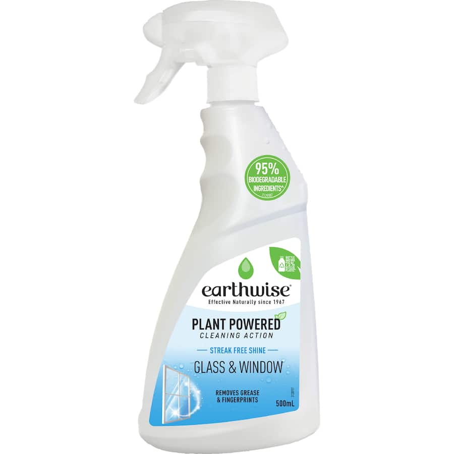 Earthwise Glass & Window Spray Streak Free Shine 500mL