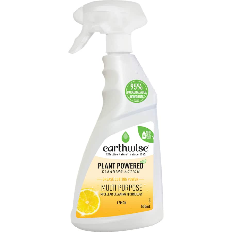 Earthwise Grease Cutting Spray Multi Purpose, Lemon 500mL