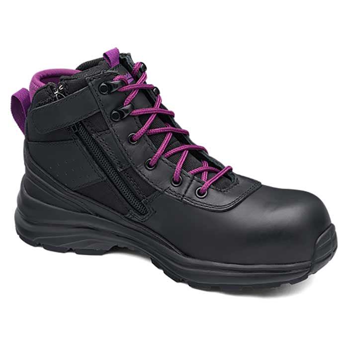 Blundstone 887 Zip Sided Women's Safety Boots - Black - 11