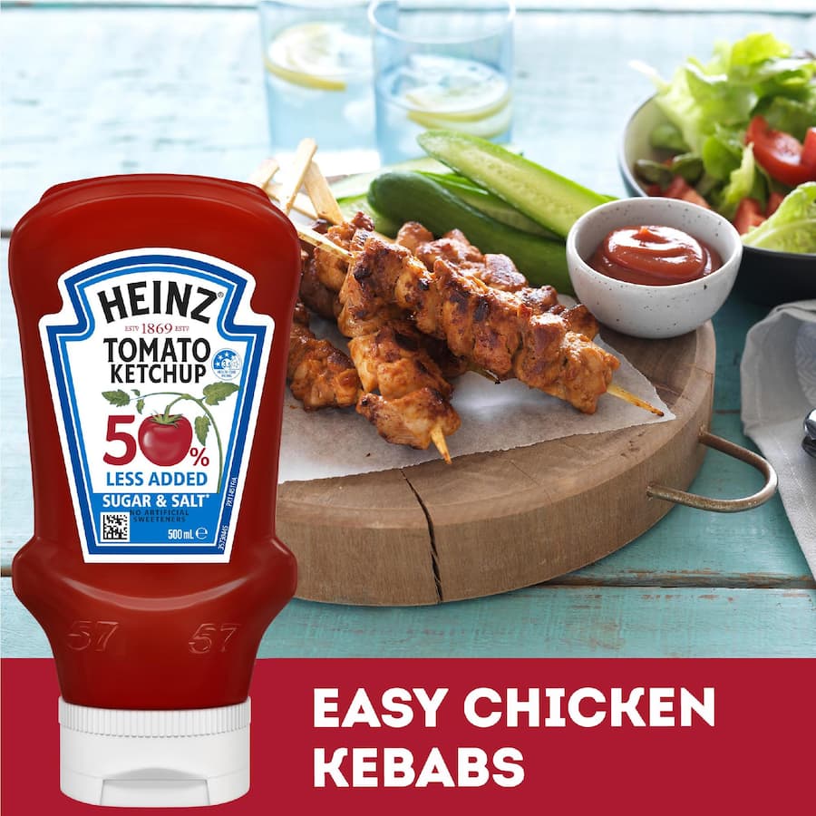 Heinz Ketchup Tomato Less Sugar 500mL