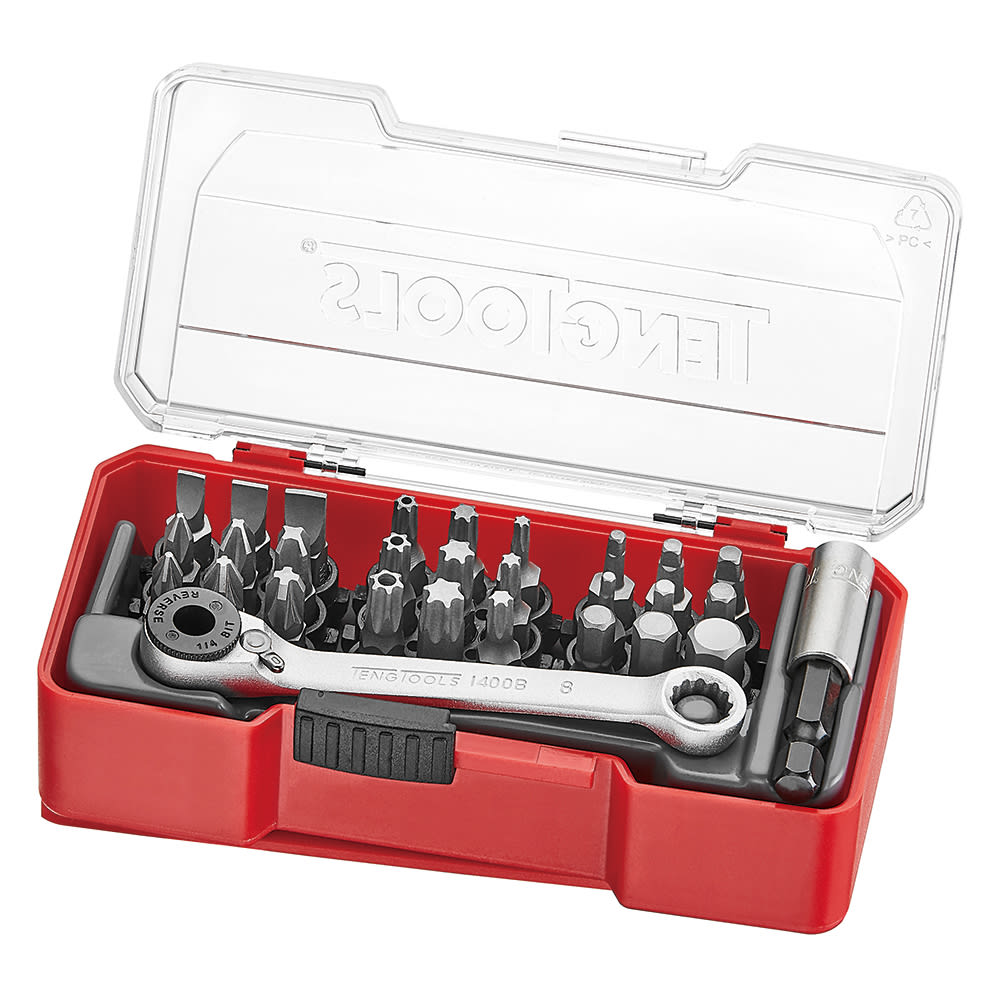 Teng 1/4" Bits Set 29 Piece