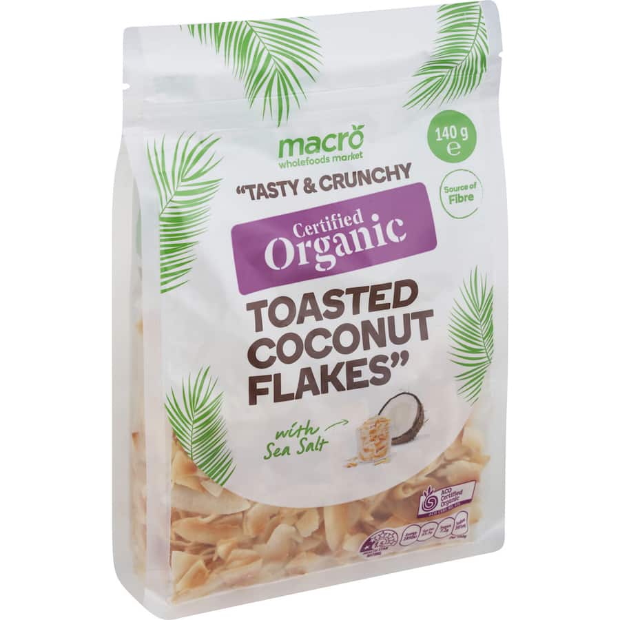 Macro Organic Coconut Flakes Toasted 140g