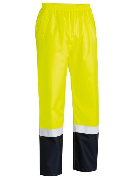 Bisley, Hi Vis Rain Shell Over Trouser, BP6965T - Orange/Navy - M