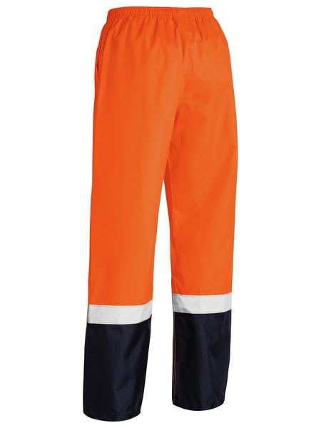 Bisley, Hi Vis Rain Shell Over Trouser, BP6965T - Orange/Navy - M
