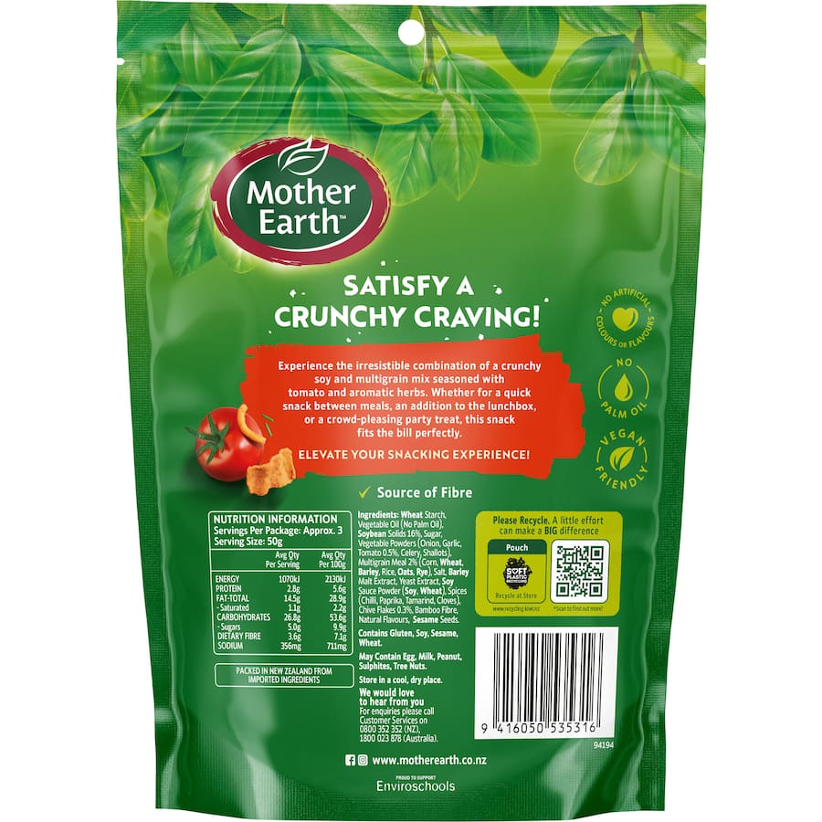Mother Earth Soy Mix Tomato & Herb 130g