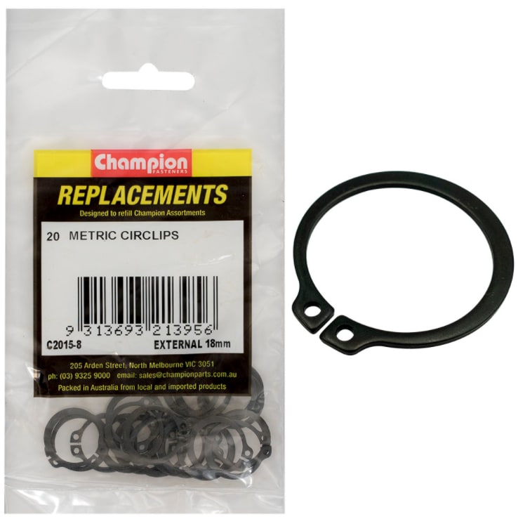 18mm Circlips Champion 20 PK