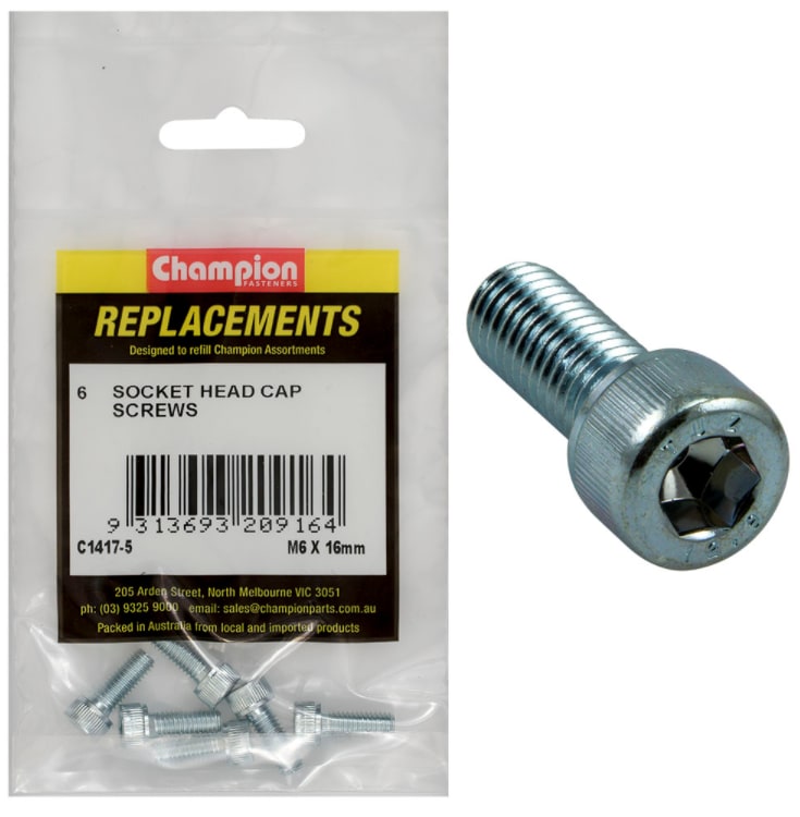 M6 X 16MM Hex Plain Nuts 24PK