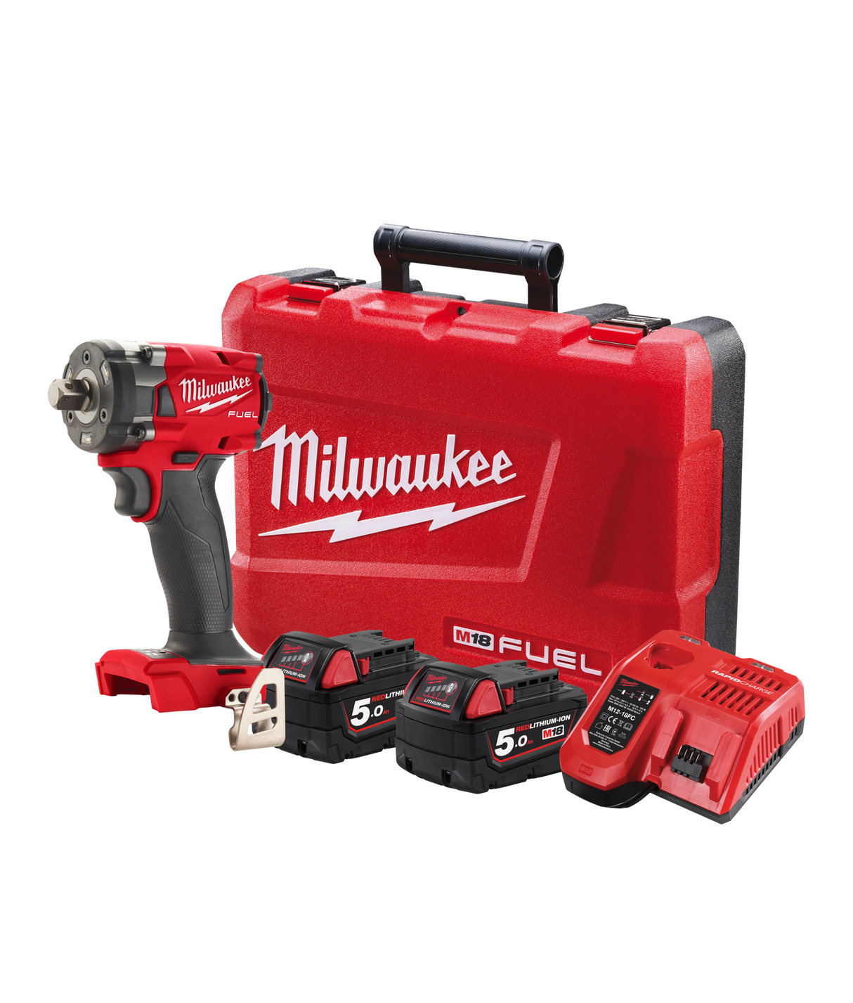 Milwaukee M18 FUEL Compact Cordless Impact Wrench 1/2" with Pin Detent (Kit)