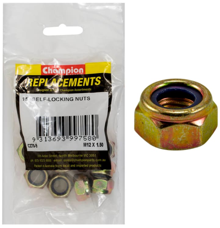 M12 X 1.50 Self- Locking Nuts 15PK