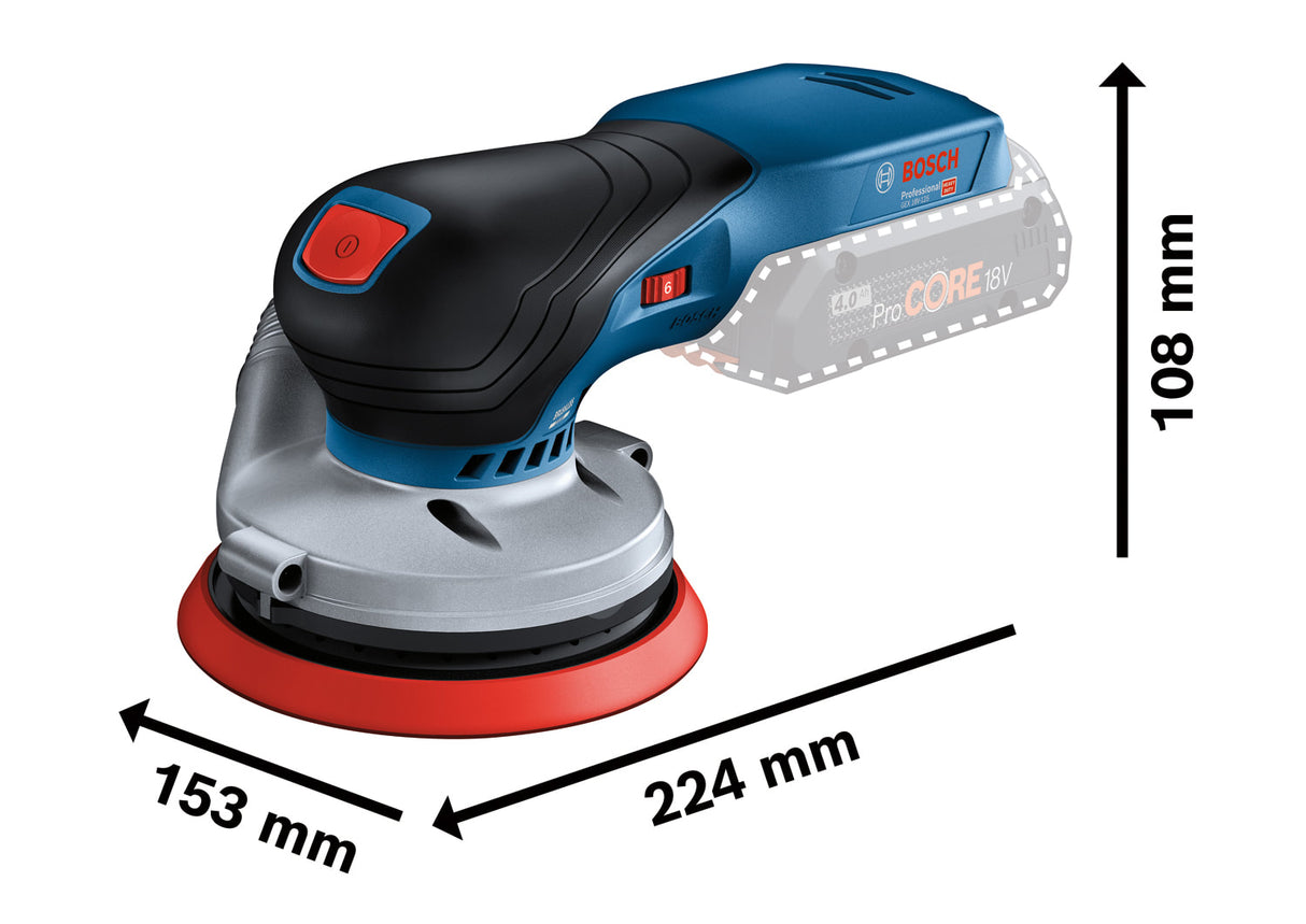Bosch GEX 18V-125 Cordless Random Orbital Sander 125mm (Skin Only)
