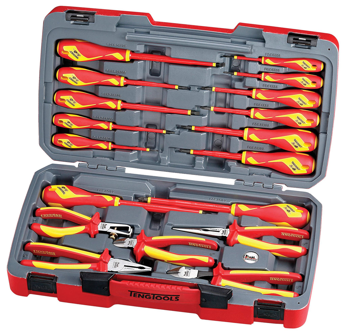 Teng 1000V VDE Plier and Screwdriver Set 466 x 258 x 103mm 18 Piece (Set)