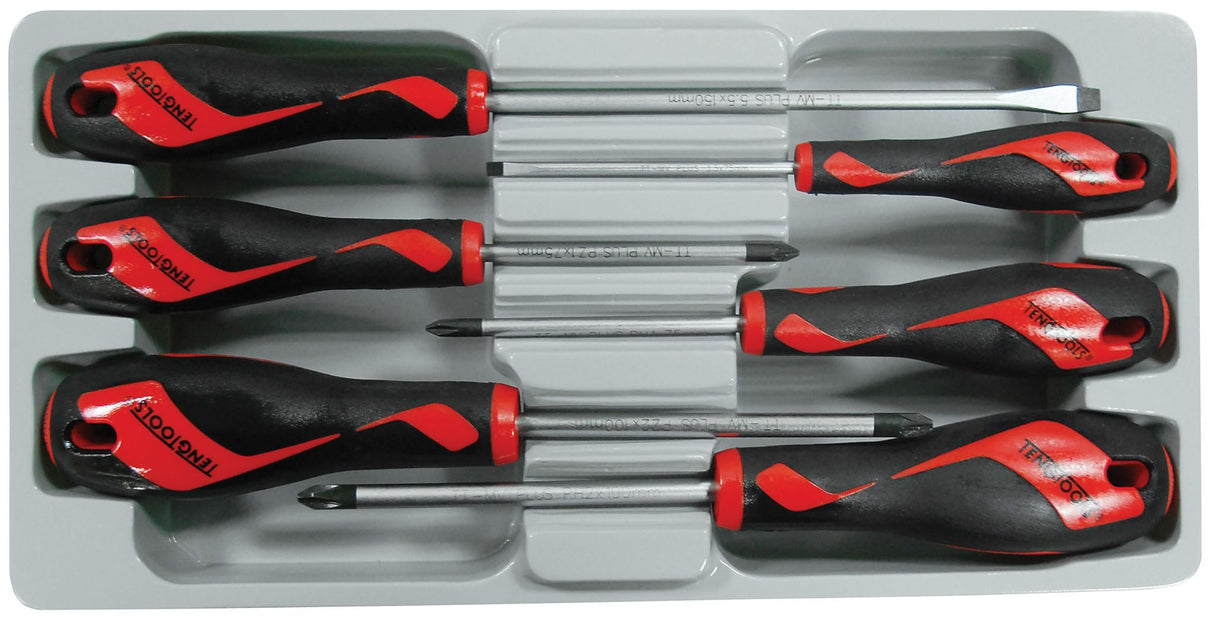 Teng 6 Piece MD TT-MV+ FL-PH-PZ Screwdriver Set