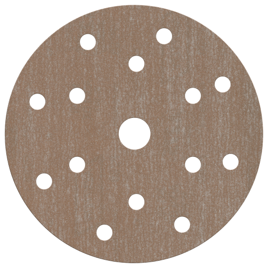 Norton A275 Speed-Grip Discs, 150mm x 100G, designed for dustless sanders with anti-clog coating for smooth sanding on various materials.
